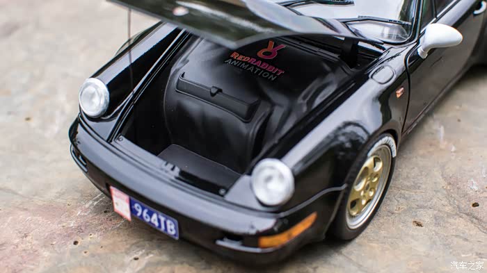 糙模改轻改一台湾岸帝王保时捷964黑鸟118模型改装