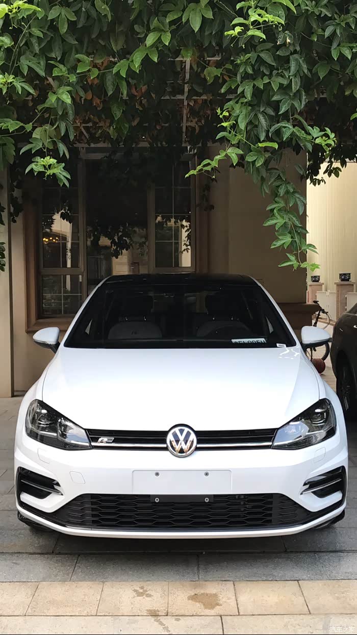 【图】高尔夫7.5r-line白色提车作业(多图)_高尔夫论坛_汽车之家论坛