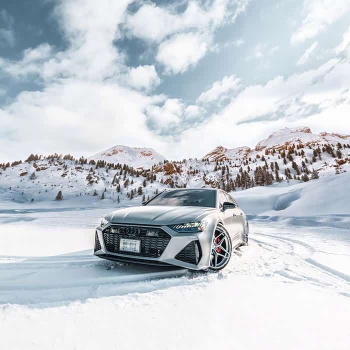2021奥迪rs6avant雪地精灵
