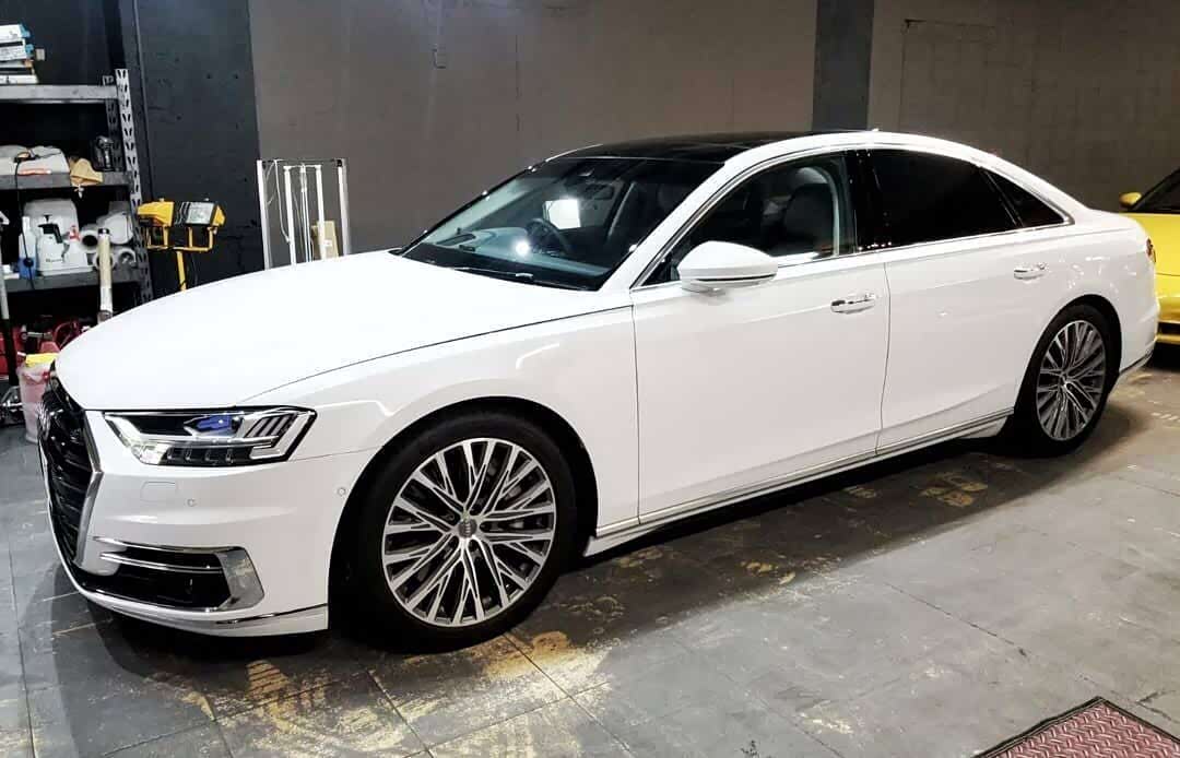 【图】白色的a8l,其实蛮有一种独特风格_奥迪a8论坛_汽车之家论坛