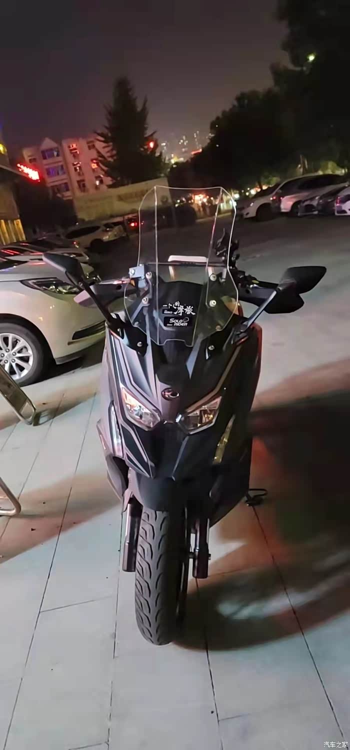 光阳s350改装后视镜前移