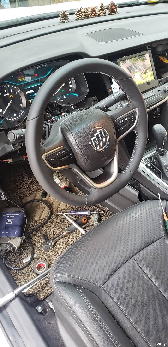 21款新英朗改多功能方向盘