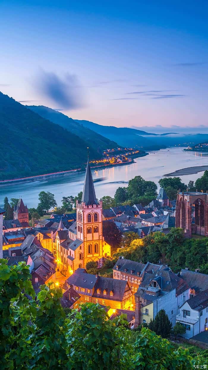 莱茵河畔的德国小镇古朴浪漫诗情画意