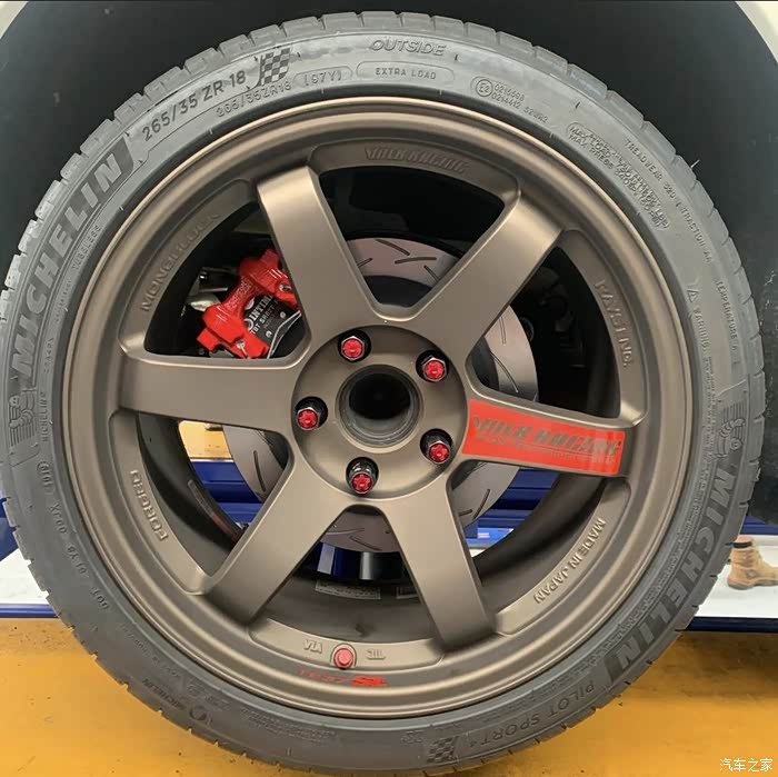 18寸volk racing轮毂- 18x9.5  35(f / r)