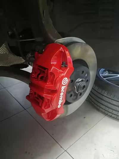 q5 原车卡钳改成红色_奥迪q5/q5l论坛_手机汽车之家