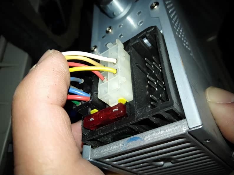 标致206cd机接线