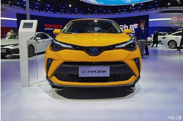 新款广汽丰田chr双擎版配有炫风黄涂装时尚动感优美