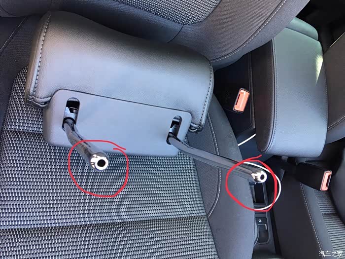 这是第一排头枕,画圈处做过倒角处理,便于破窗