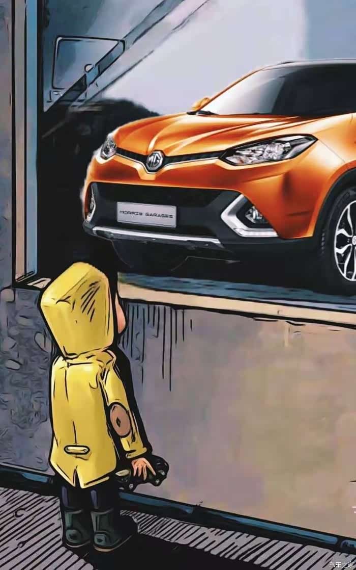 小孩橱窗看车之 锐腾