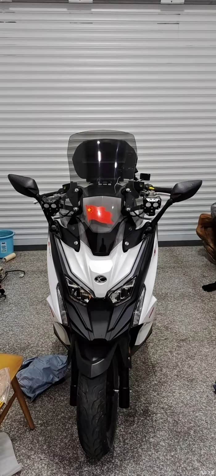 光阳s350改装后视镜前移