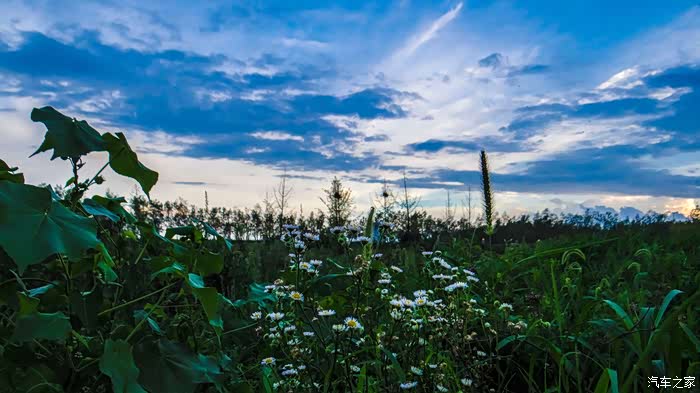 雨后初晴,下午六点的美丽景色