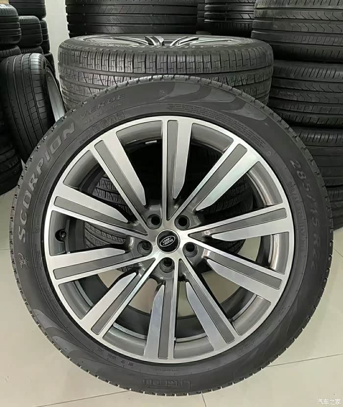 路虎揽胜22寸原厂原装轮毂轮胎