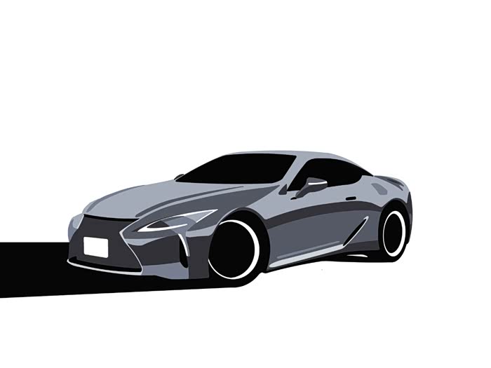 【图】【手绘】雷克萨斯lc500_汽车插画论坛_汽车之家论坛