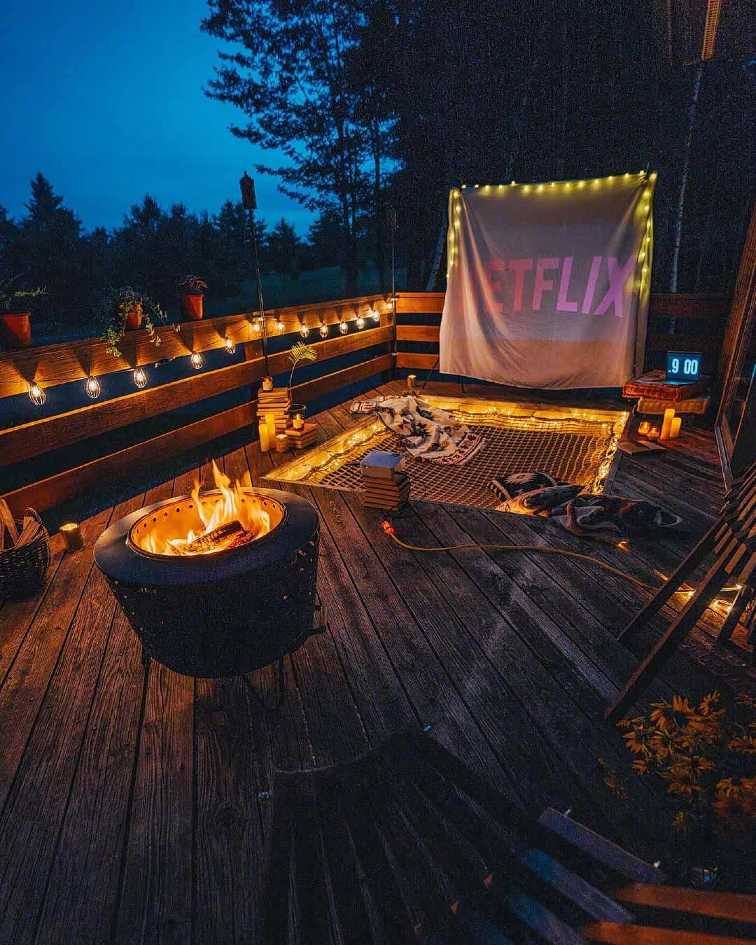 想拥有一个属于自己露天影院