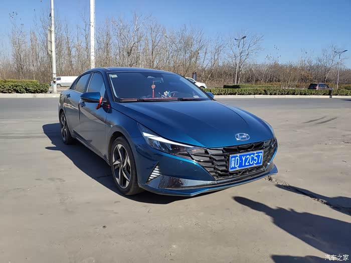 生活每一刻要有一个激动的心情蓝色激情魅影最美伊兰特提车作业