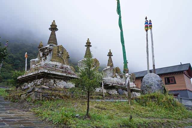 玉麦乡海拔3500米左右,处于一片丛林密布,瀑布纵横的峡谷底