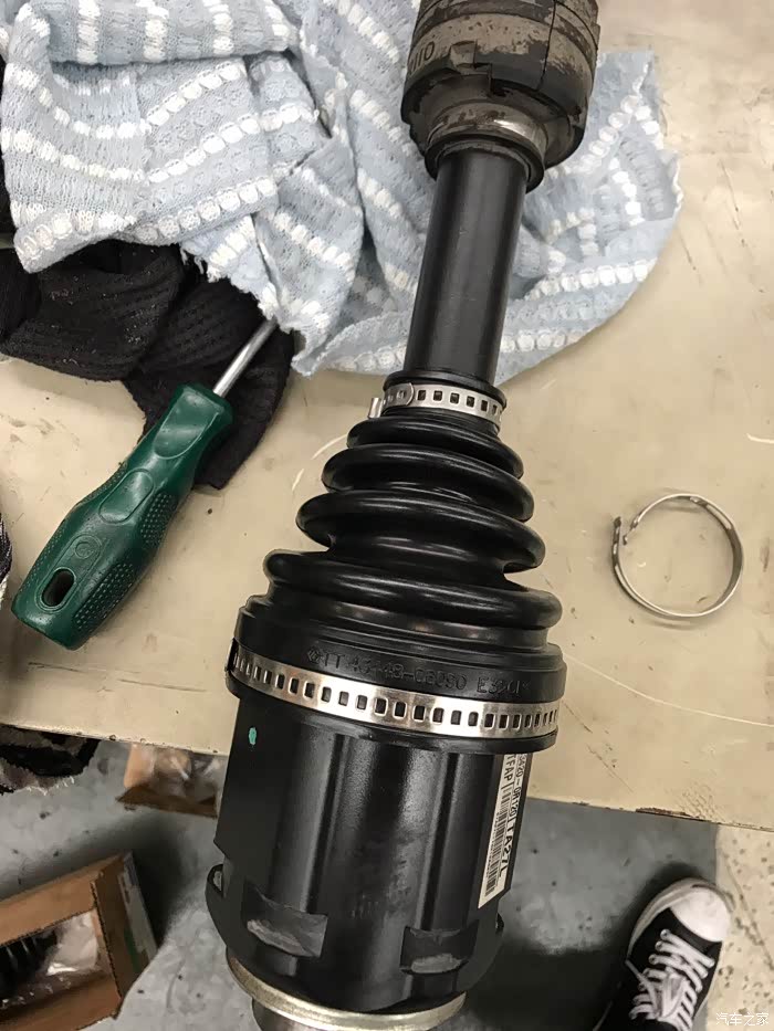 【图】荣威内球笼漏油更换球笼套_rav4荣放论坛_汽车之家论坛