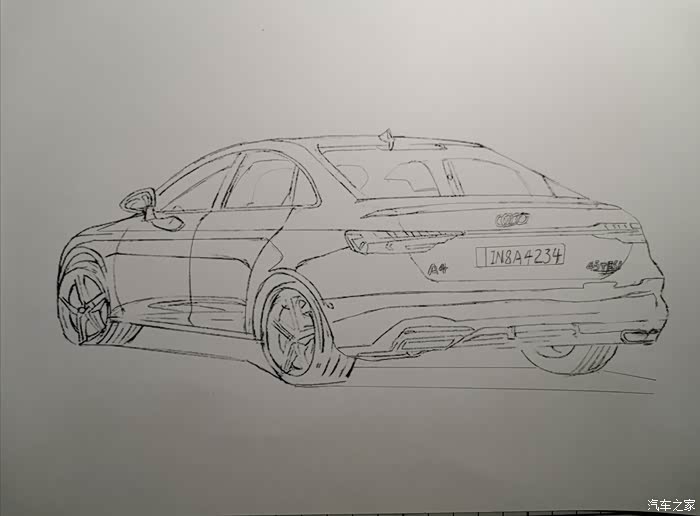 花young玩汽绘再绘奥迪a4l