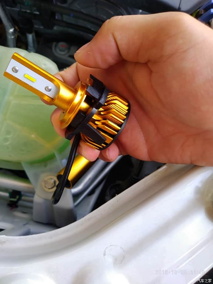 传祺gs3近光灯卤素更换led失败
