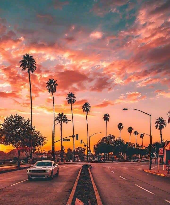加州的夕阳时刻,美轮美奂!