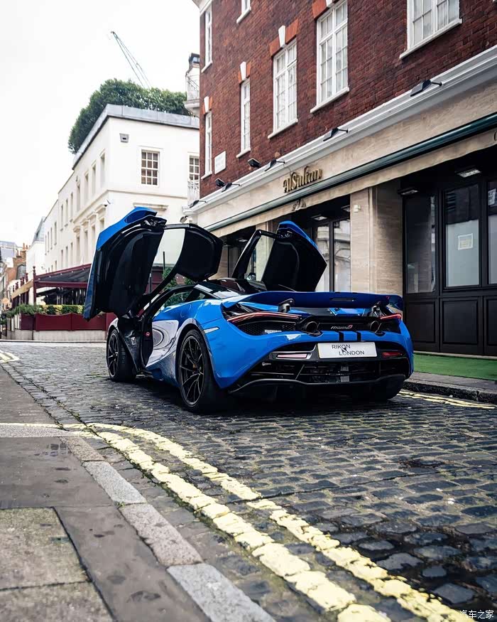 迈凯伦720smsoparisblue巴黎蓝车漆