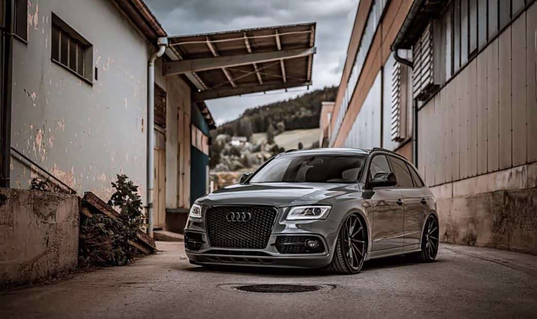 暗灰系奥迪s q5.低趴尽显不同的姿态!