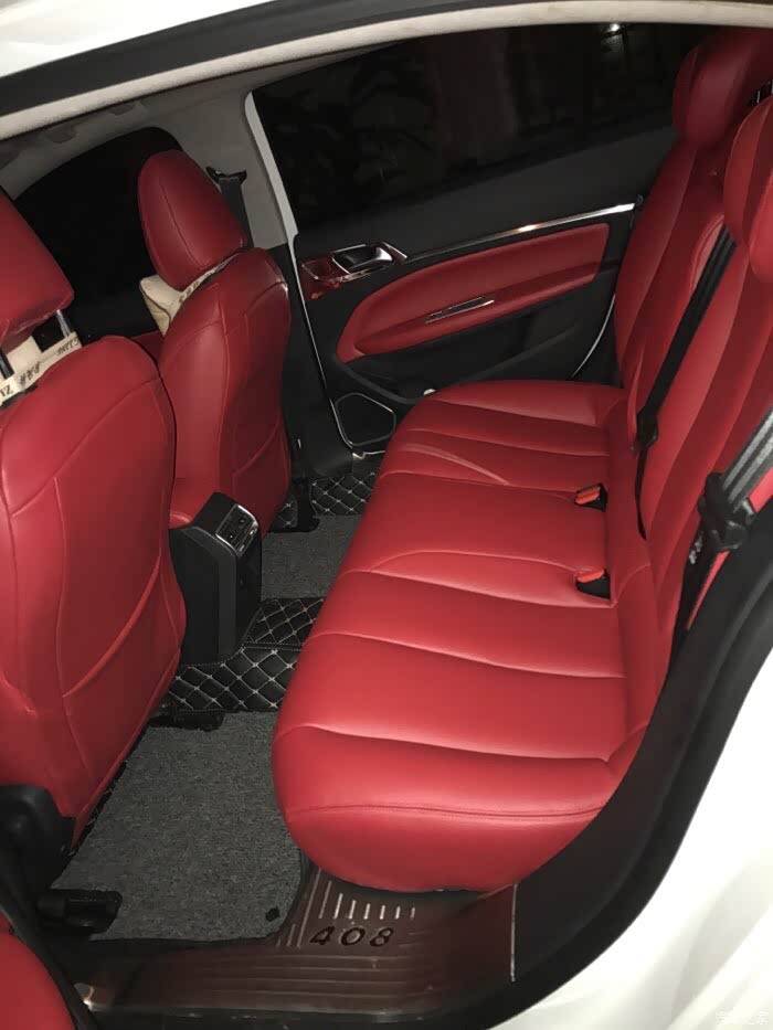 【图】408纺织座椅改澳洲真皮座椅酒红色_标致408论坛_汽车之家论坛