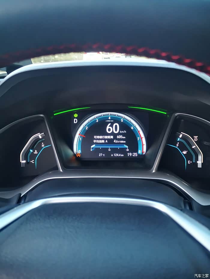 十代思域15cvt表显油耗