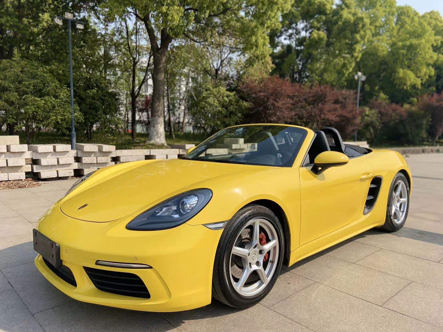 黄色车身的敞篷版718我的最爱_保时捷718论坛_手机汽车之家
