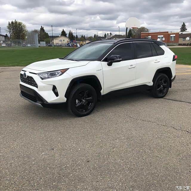 荣放双擎白想改成黑色双拼车顶