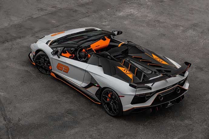 aventador svj 63 涂装让人眼前一亮啊!