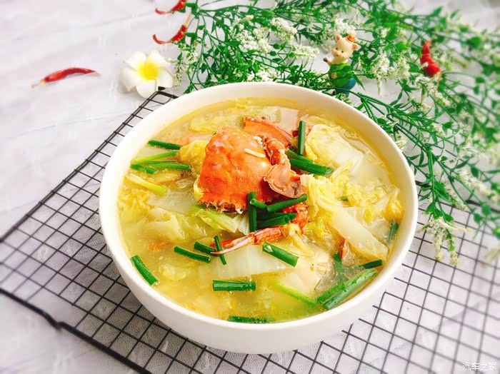 迎暖春送积分螃蟹白菜汤