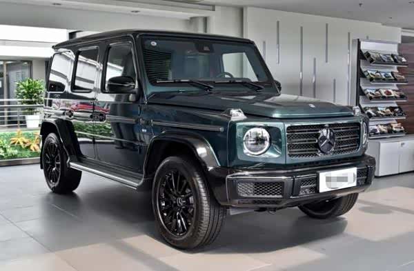 罕见色奔驰g500,外观太霸气了