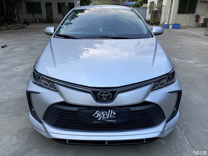 全新卡罗拉改装小包围金属银案例