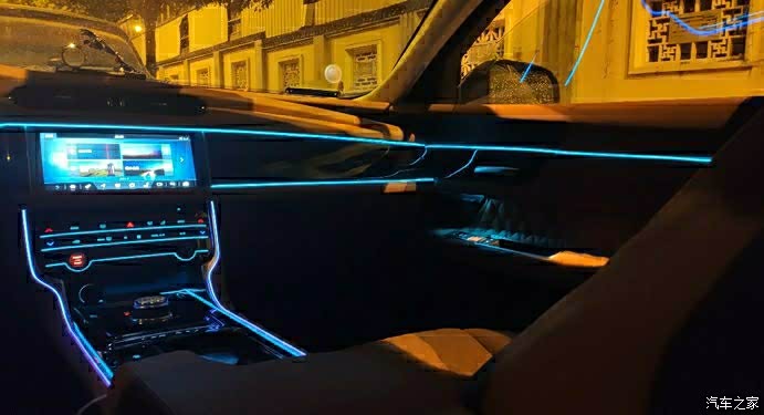 捷豹xfl氛围灯改装