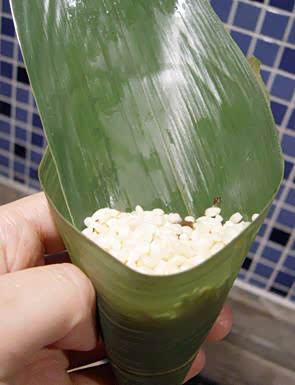 小巧可爱的湖州粽,又被当地人叫做"美人粽" .