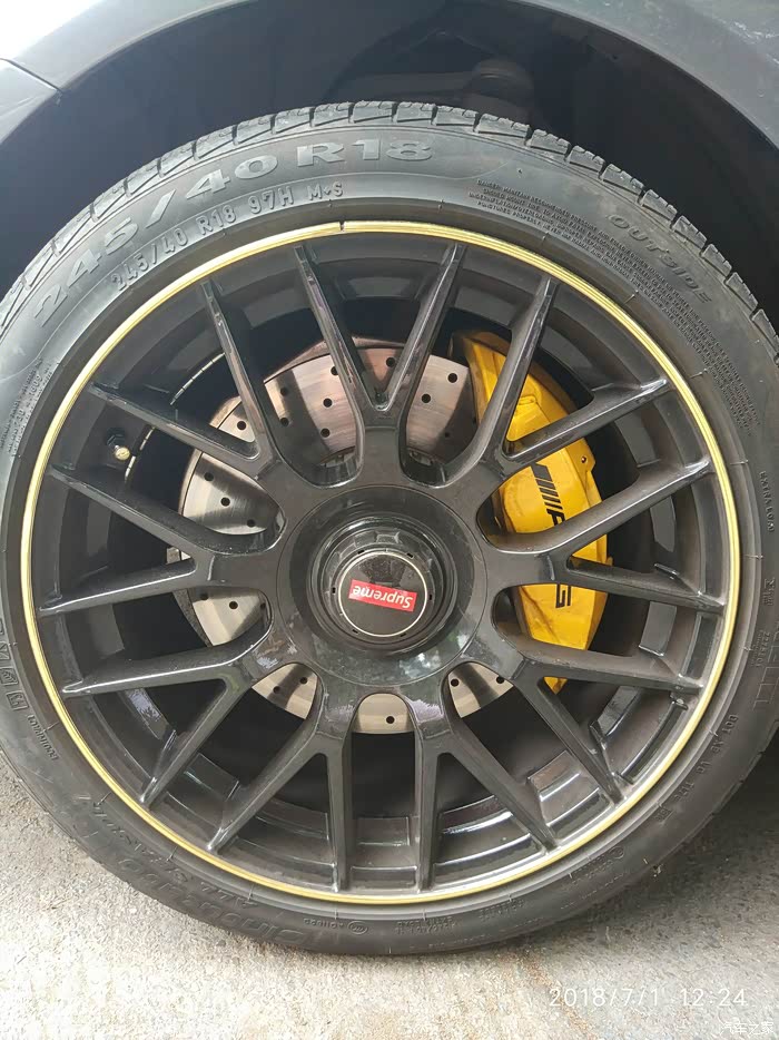 c63s轮毂带胎出好漂亮.