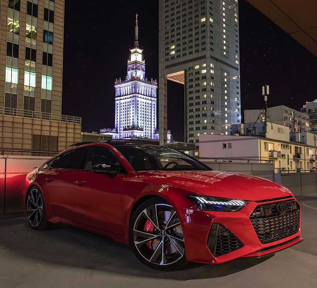 2020 奥迪rs7 sportback探戈红 火辣辣