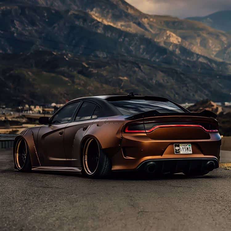 道奇charger,宽体战马改装,太惊艳不忍直视