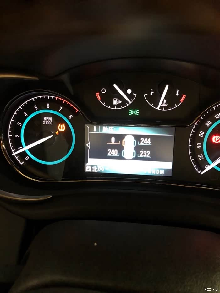 4君越胎压显示0