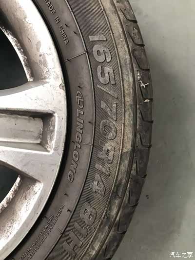 宝骏310换新轮胎