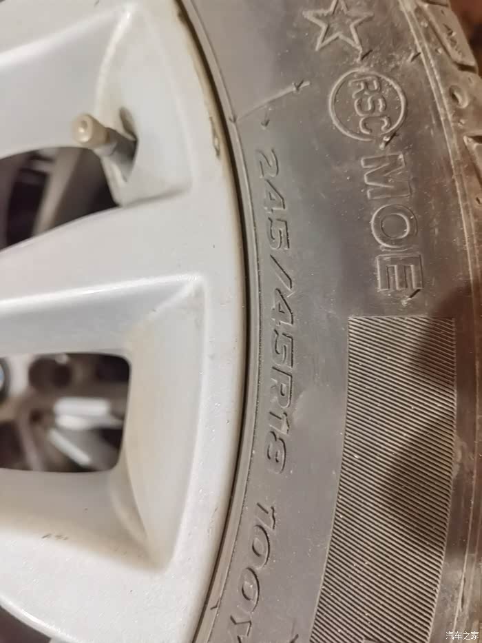 21年四条韩泰防爆胎跑了15000公里拆车件