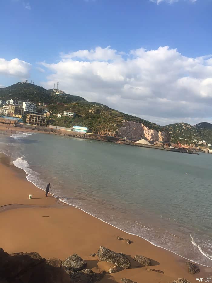 开着小白带着父母大人去沈家湾码头摆渡到枸杞岛