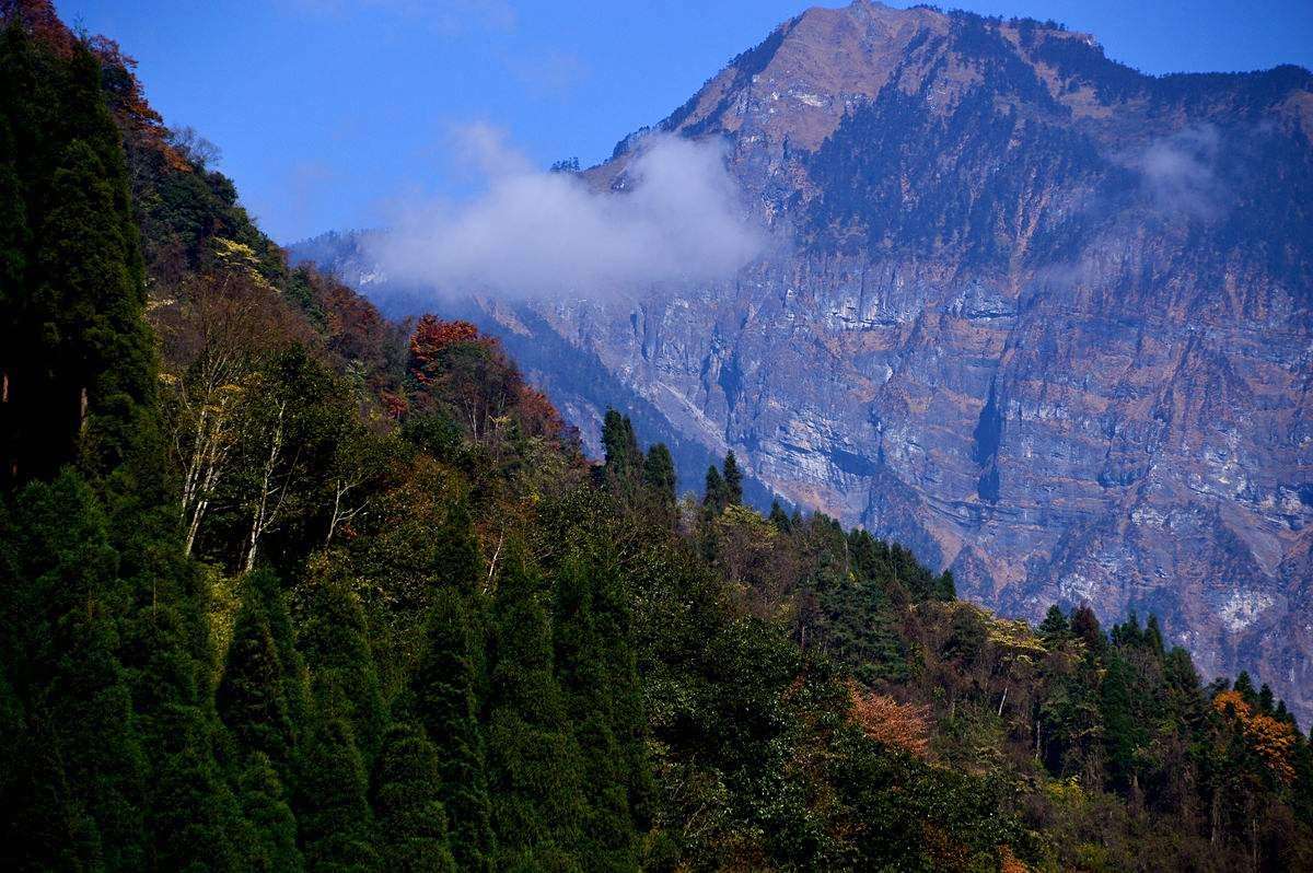 成都崇州的鸡冠山,是当地不可多得的一个生态景观公园