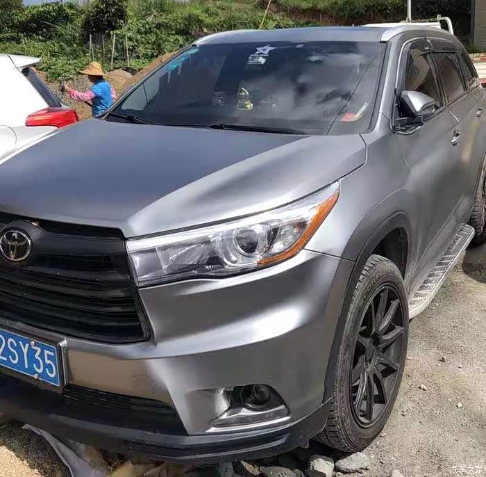 有没有18款汉兰达水泥灰改色膜的案例