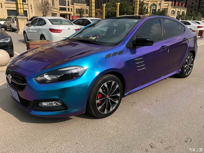 菲翔的变色龙蓝魅紫全车改色就是炫
