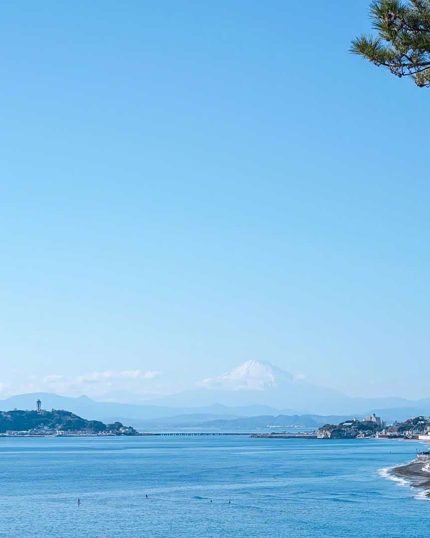 镰仓的海,这个地方连海风都很温柔.