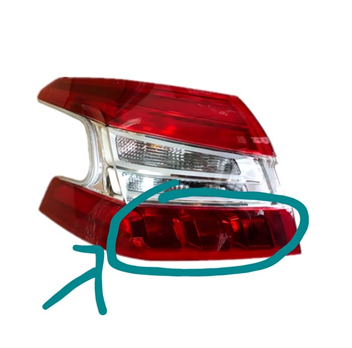 408后尾灯3个灯泡不亮能换吗还是要换总成求教如图