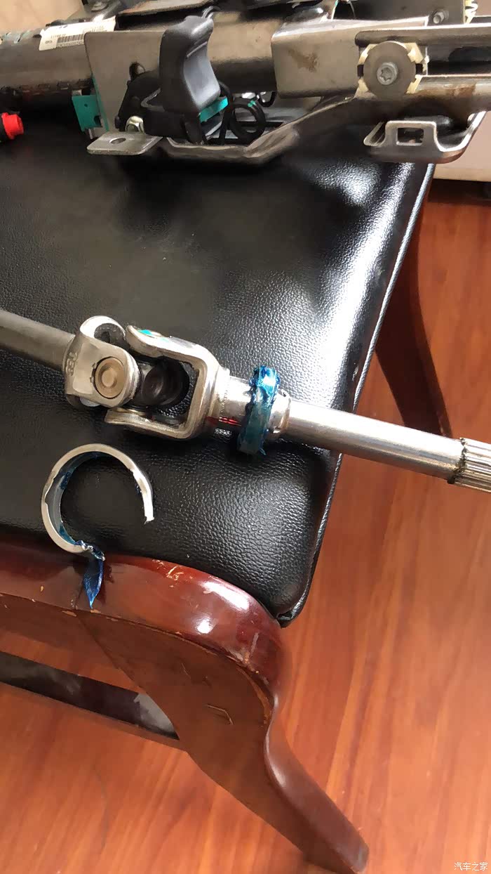 13款c4l更换转向柱轴承隔套