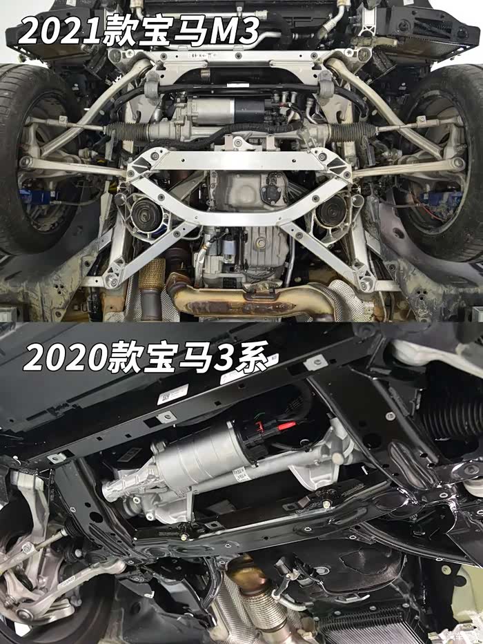宝马m3百万豪车的底盘长啥样今天带你来看看